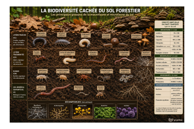 La biodiversité cachée du sol forestier